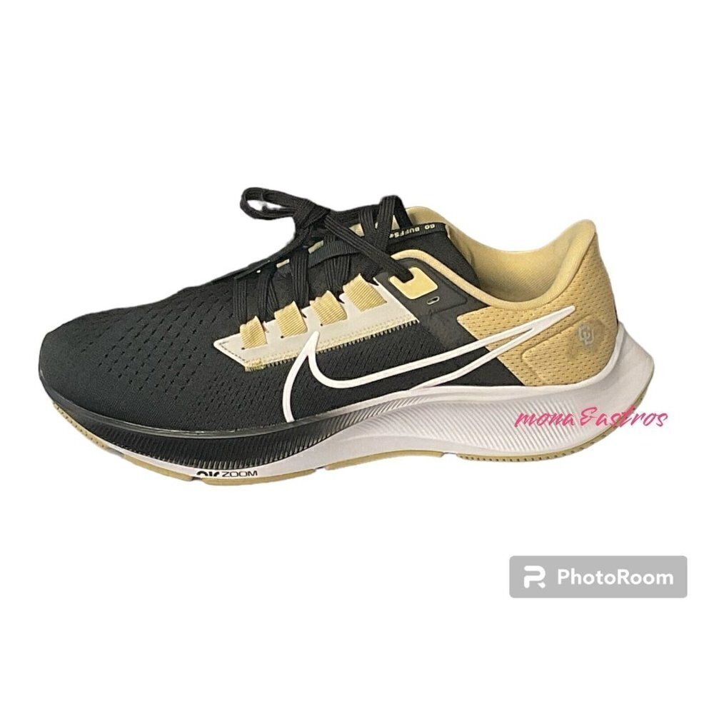 Nike Black‎ Zoom Pegasus 38 Running Colorado Buffaloes Buffs Low